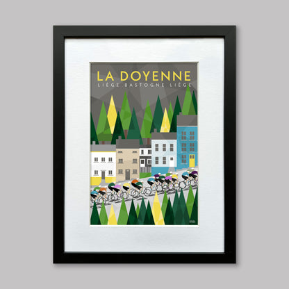 Liège Bastogne Liège: La Doyenne - Cycling Art Print