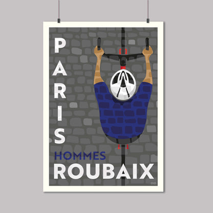 Paris Roubaix Hommes Cycling Print